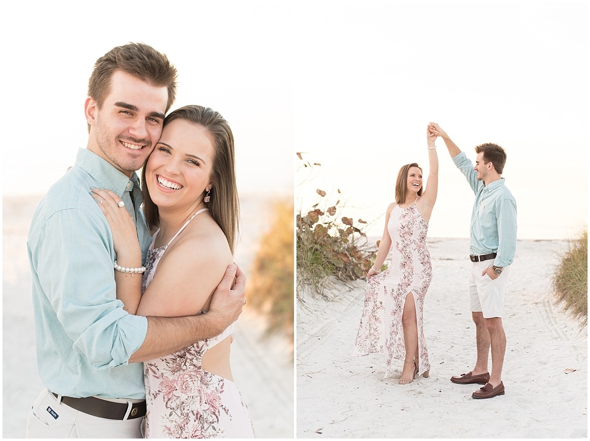 Sunset photos at Pass-A-Grille Beach in Florida by Victoria Rayburn Photography—a wedding photographer based in Lafayette, Indiana. 