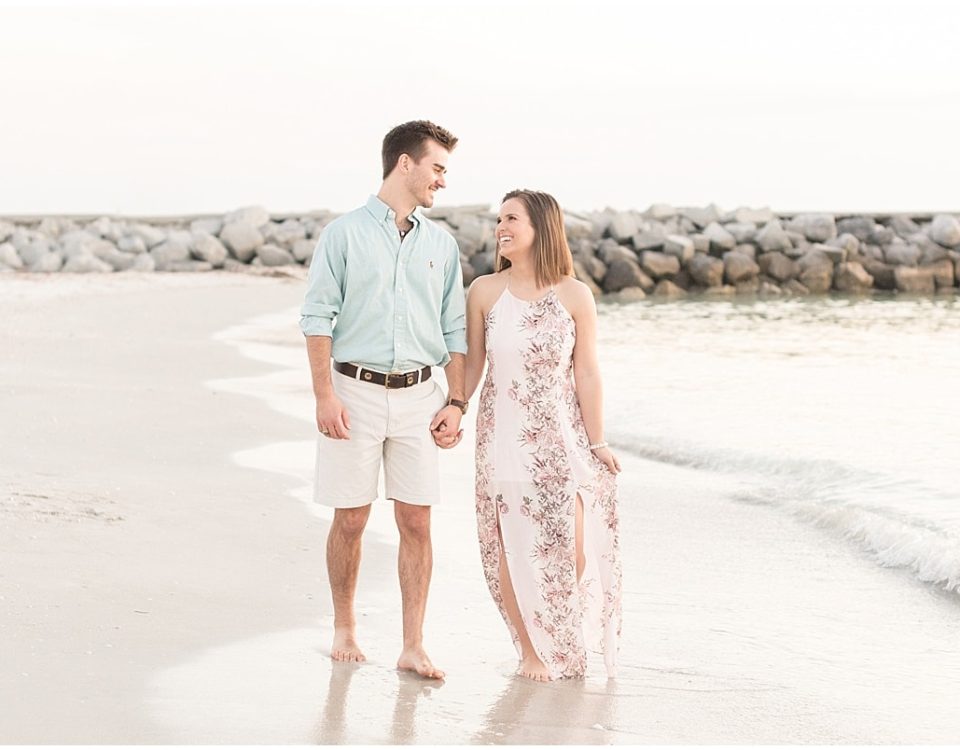 Sunset photos at Pass-A-Grille Beach in Florida by Victoria Rayburn Photography—a wedding photographer based in Lafayette, Indiana.