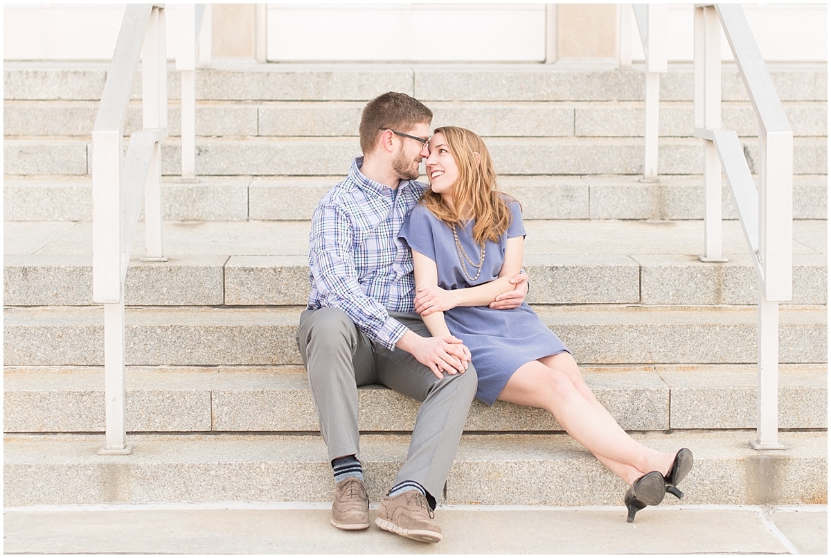 Stephen and Jessica had took their engagement photos in West Lafayette, Indiana.