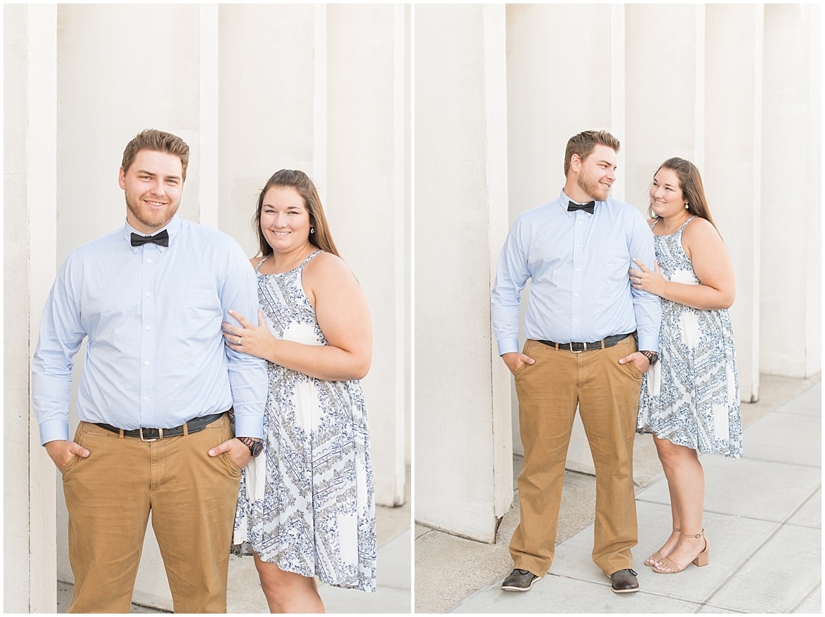Victoria Rayburn Photography—a wedding photographer—took Chris & Ashley Peterson’s engagement photos in Lafayette, Indiana.