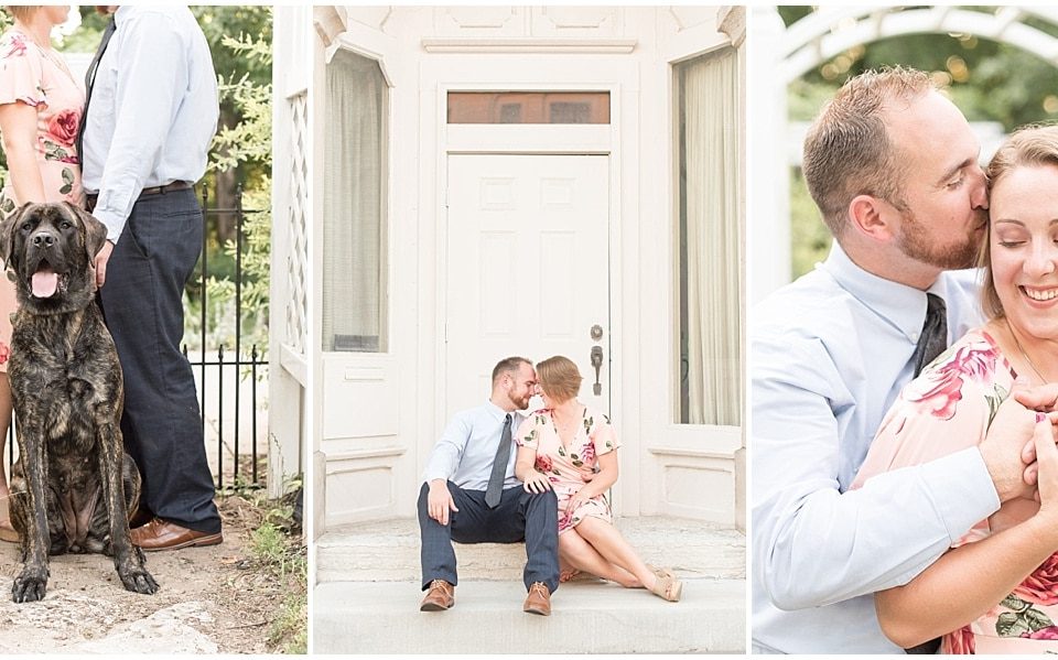 Delphi Mayor Shane Evans and Kate Hickner took their engagement photos in downtown Delphi, Indiana.
