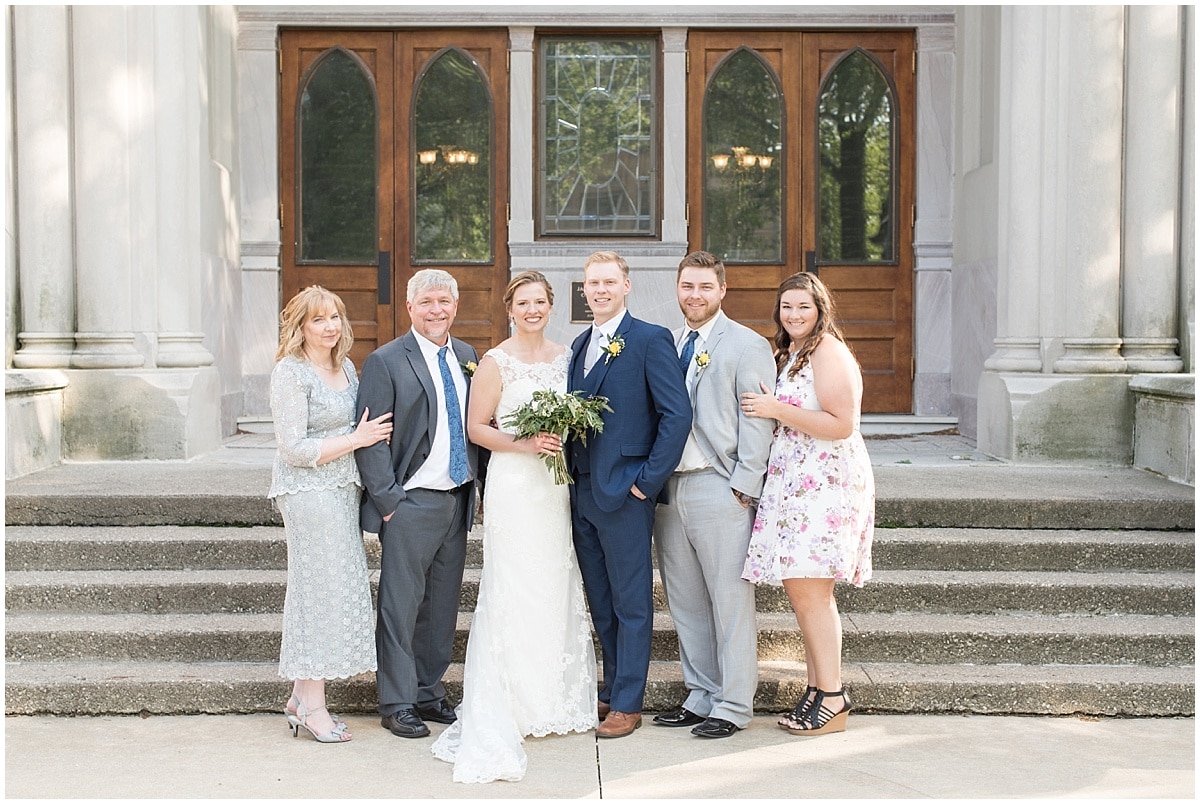 Immediate family members should be included on your family photo shot list for your wedding day.