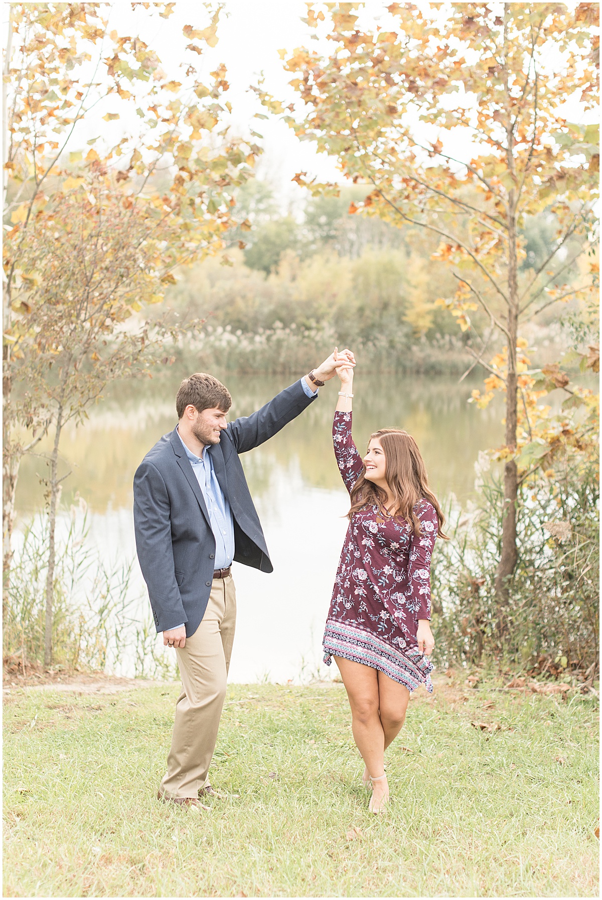 Logan Dexter and Becky Biancardi fall engagement photos at Fairfield Lakes Park in Lafayette Indiana 13.jpg