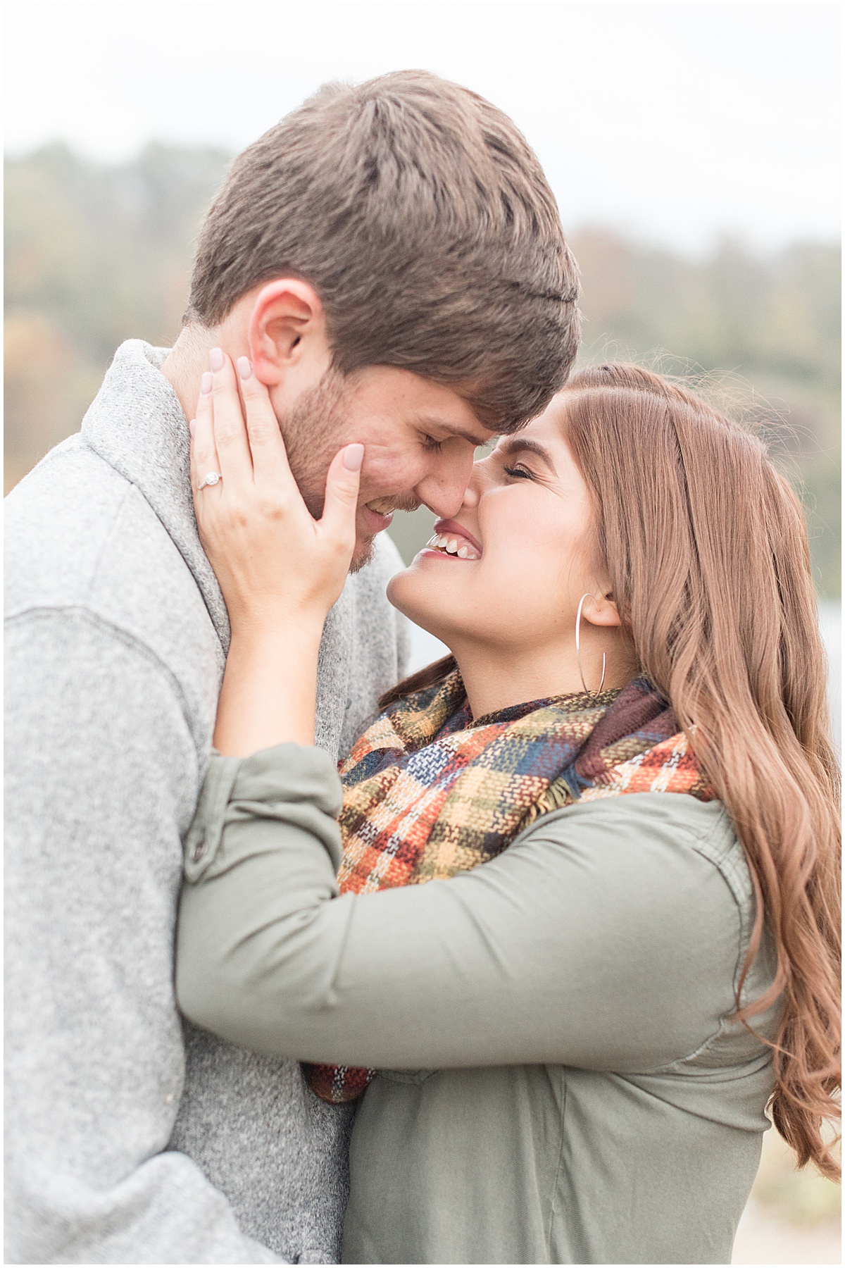 Logan Dexter and Becky Biancardi fall engagement photos at Fairfield Lakes Park in Lafayette Indiana 25.jpg
