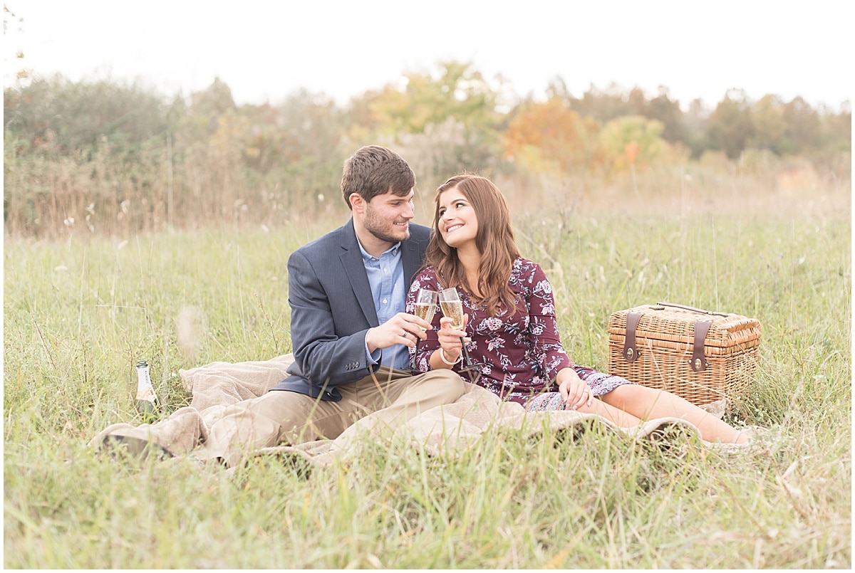 Logan Dexter and Becky Biancardi fall engagement photos at Fairfield Lakes Park in Lafayette Indiana 8.jpg