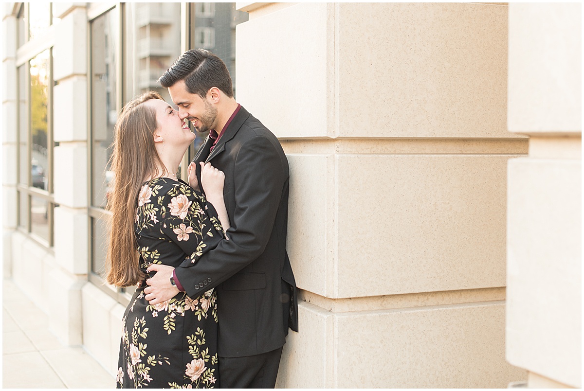 Nick Ballester and Madeline Pingel Engagement Session in Downtown Lafayette Indiana10.jpg