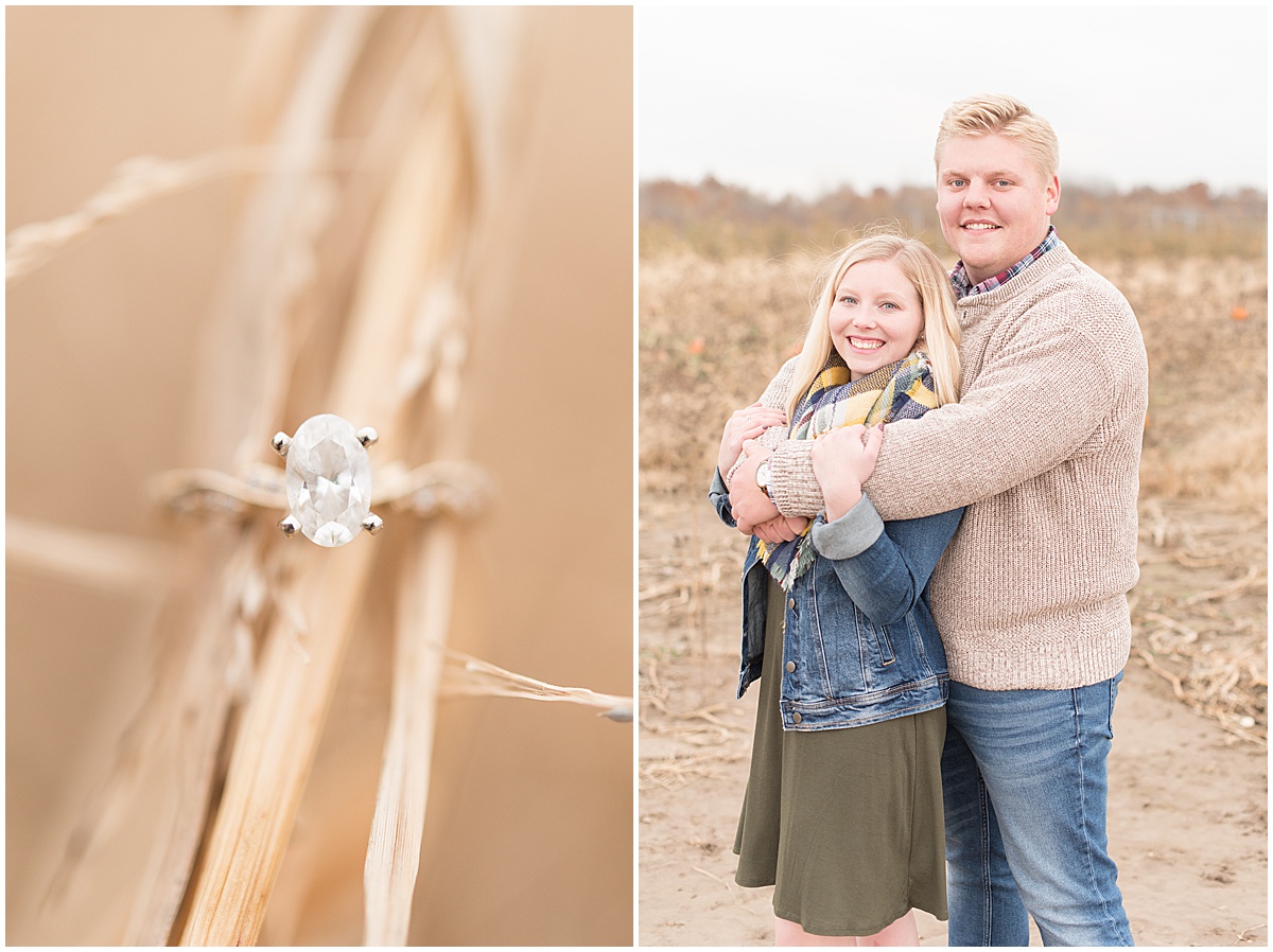 Tyler Van Wanzeele and Baileigh Fleming engagement photos at Wea Creek Orchard in Lafayette Indiana16.jpg