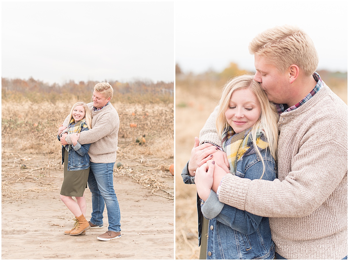 Tyler Van Wanzeele and Baileigh Fleming engagement photos at Wea Creek Orchard in Lafayette Indiana18.jpg