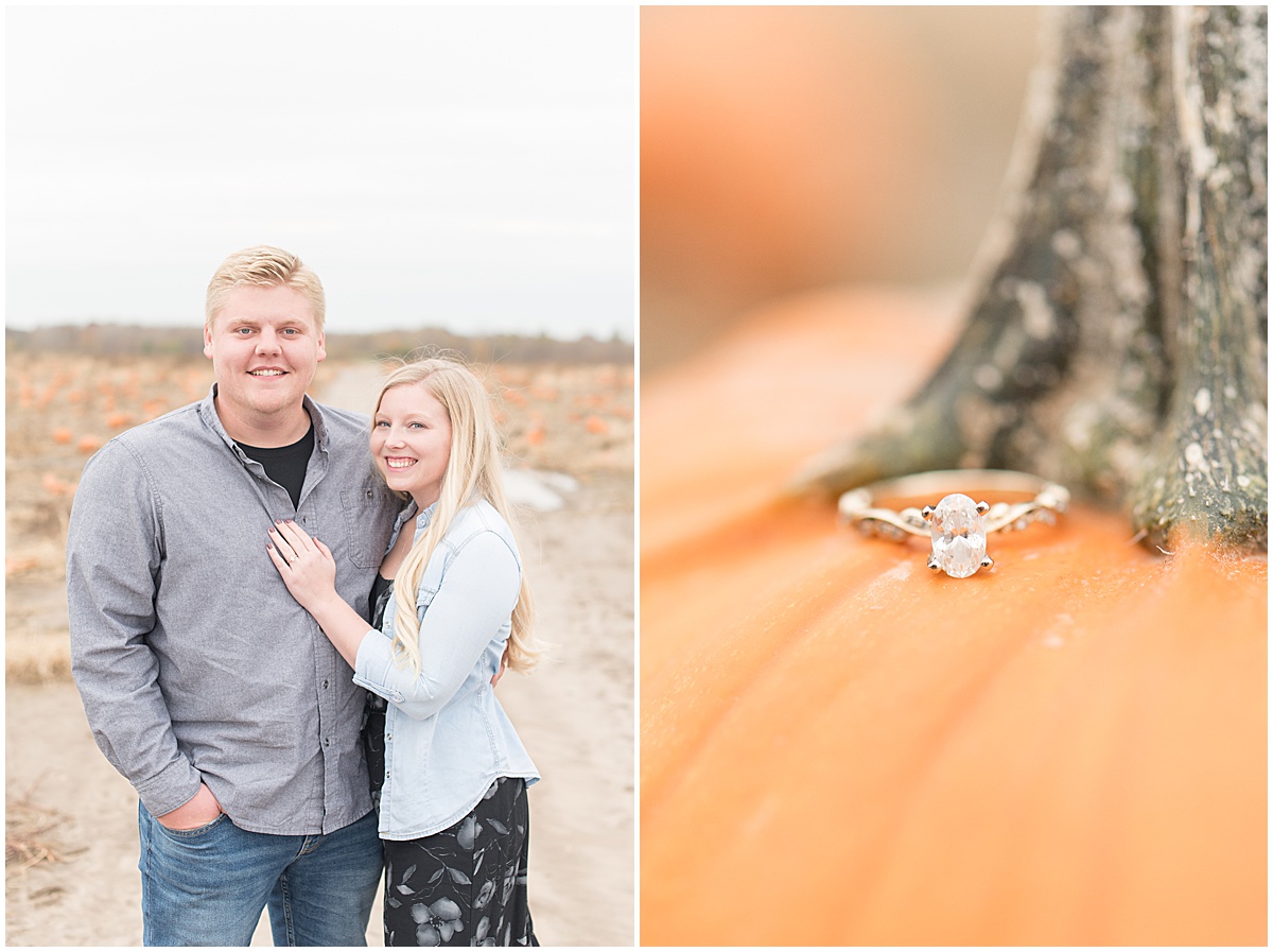 Tyler Van Wanzeele and Baileigh Fleming engagement photos at Wea Creek Orchard in Lafayette Indiana2.jpg