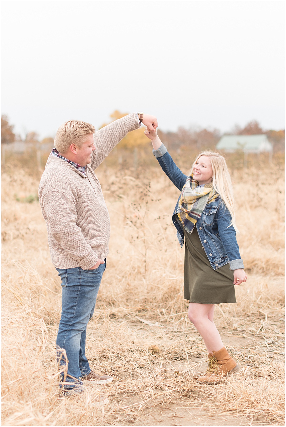 Tyler Van Wanzeele and Baileigh Fleming engagement photos at Wea Creek Orchard in Lafayette Indiana21.jpg