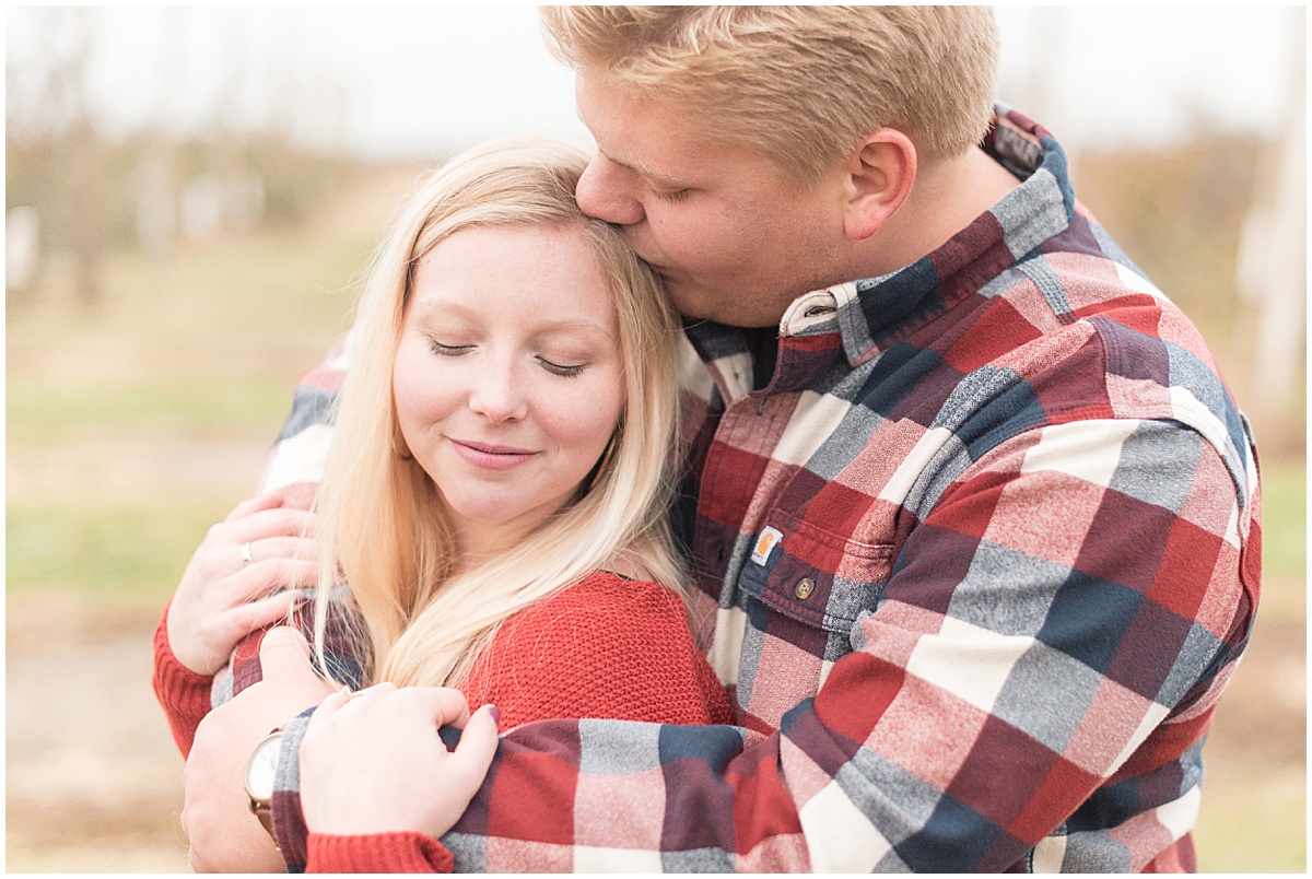 Tyler Van Wanzeele and Baileigh Fleming engagement photos at Wea Creek Orchard in Lafayette Indiana34.jpg