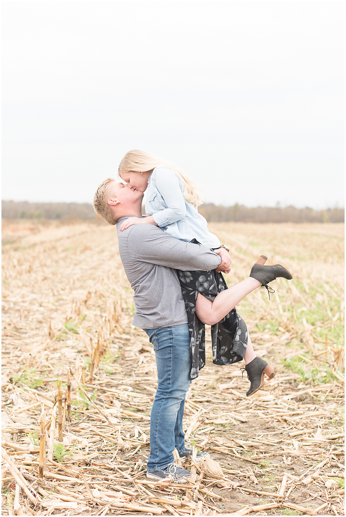 Tyler Van Wanzeele and Baileigh Fleming engagement photos at Wea Creek Orchard in Lafayette Indiana4.jpg