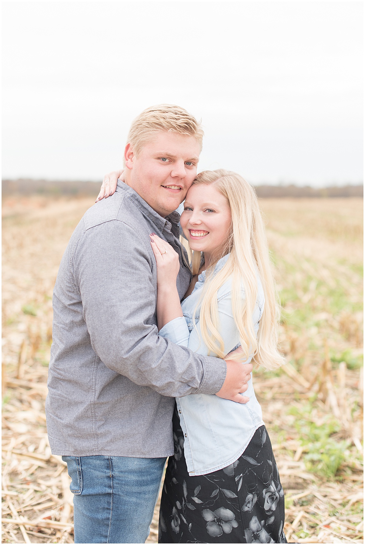 Tyler Van Wanzeele and Baileigh Fleming engagement photos at Wea Creek Orchard in Lafayette Indiana9.jpg