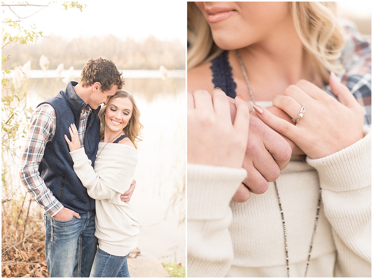 Wyatt Willson and Kaelyn Shircliff engagement session at Fairfield Lakes Park in Lafayette Indiana 1.jpg