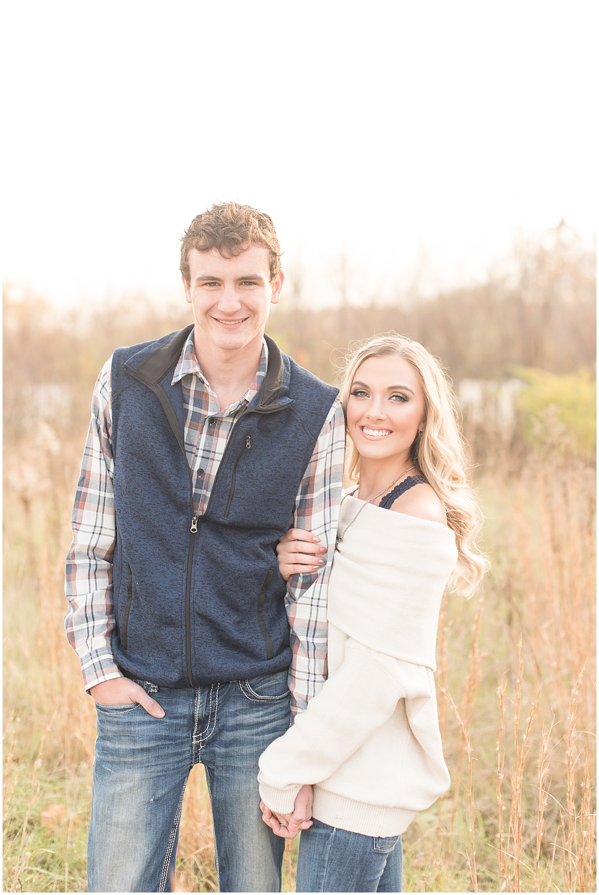 Wyatt Willson and Kaelyn Shircliff engagement session at Fairfield Lakes Park in Lafayette Indiana 13.jpg