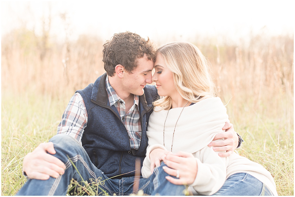 Wyatt Willson and Kaelyn Shircliff engagement session at Fairfield Lakes Park in Lafayette Indiana 21.jpg
