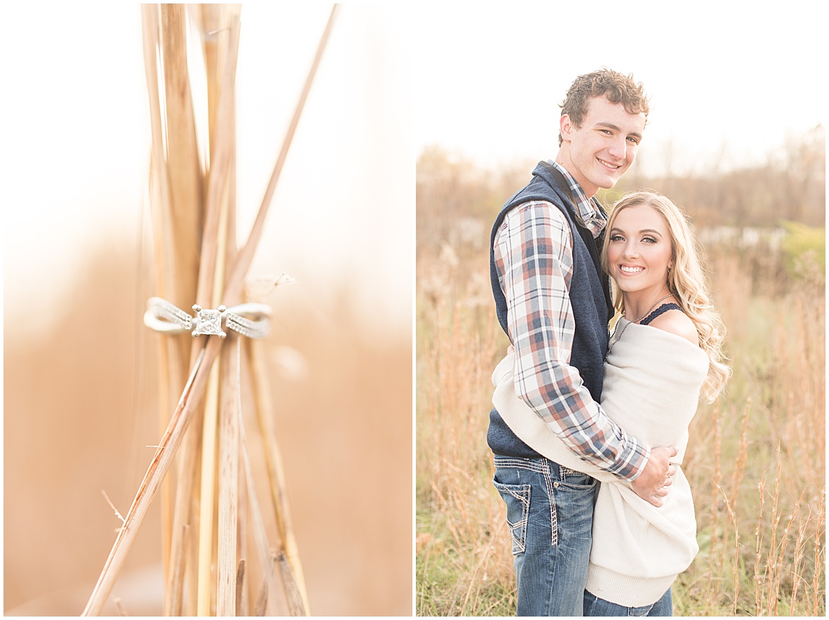 Wyatt Willson and Kaelyn Shircliff engagement session at Fairfield Lakes Park in Lafayette Indiana 22.jpg