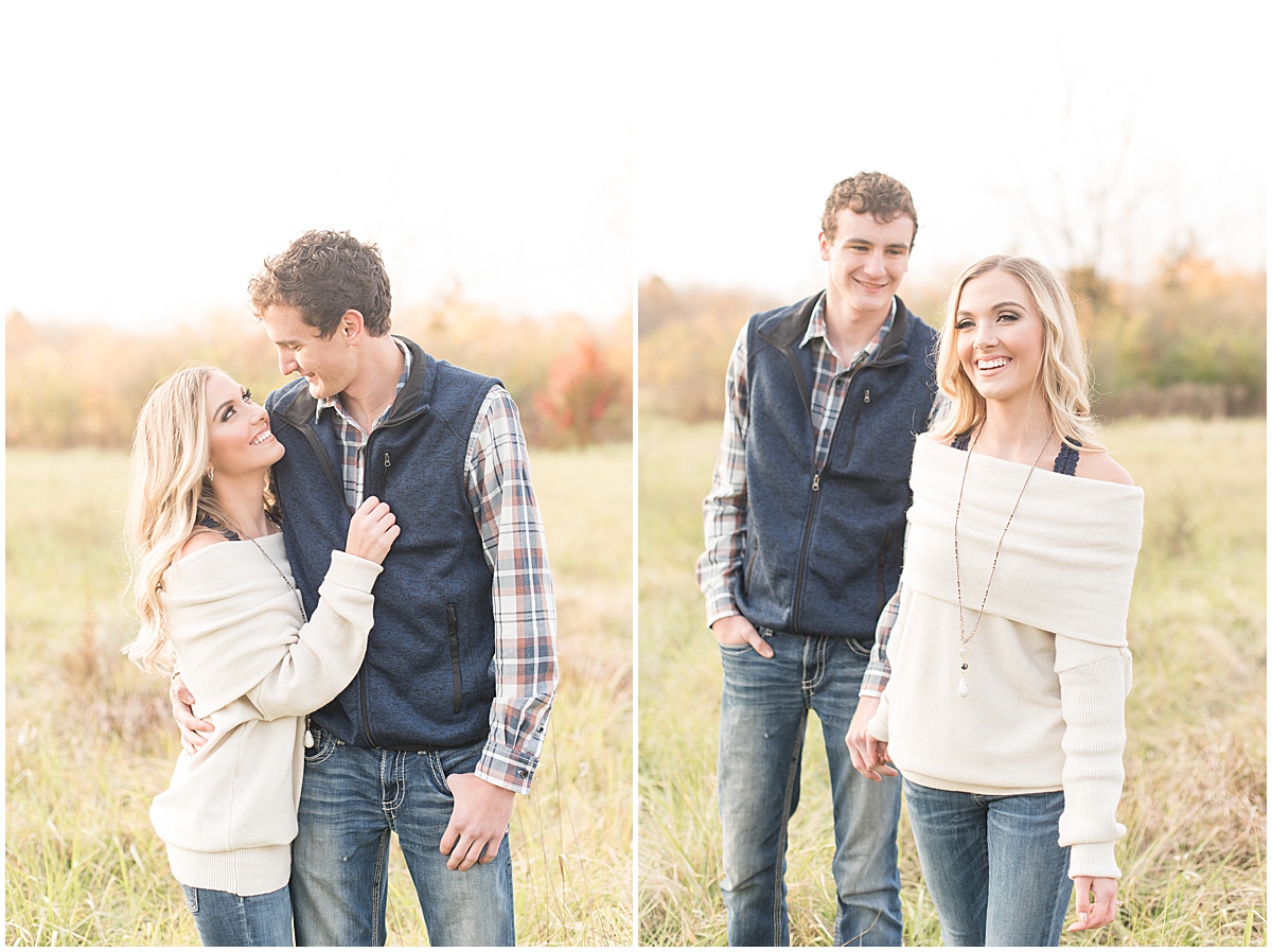 Wyatt Willson and Kaelyn Shircliff engagement session at Fairfield Lakes Park in Lafayette Indiana 24.jpg