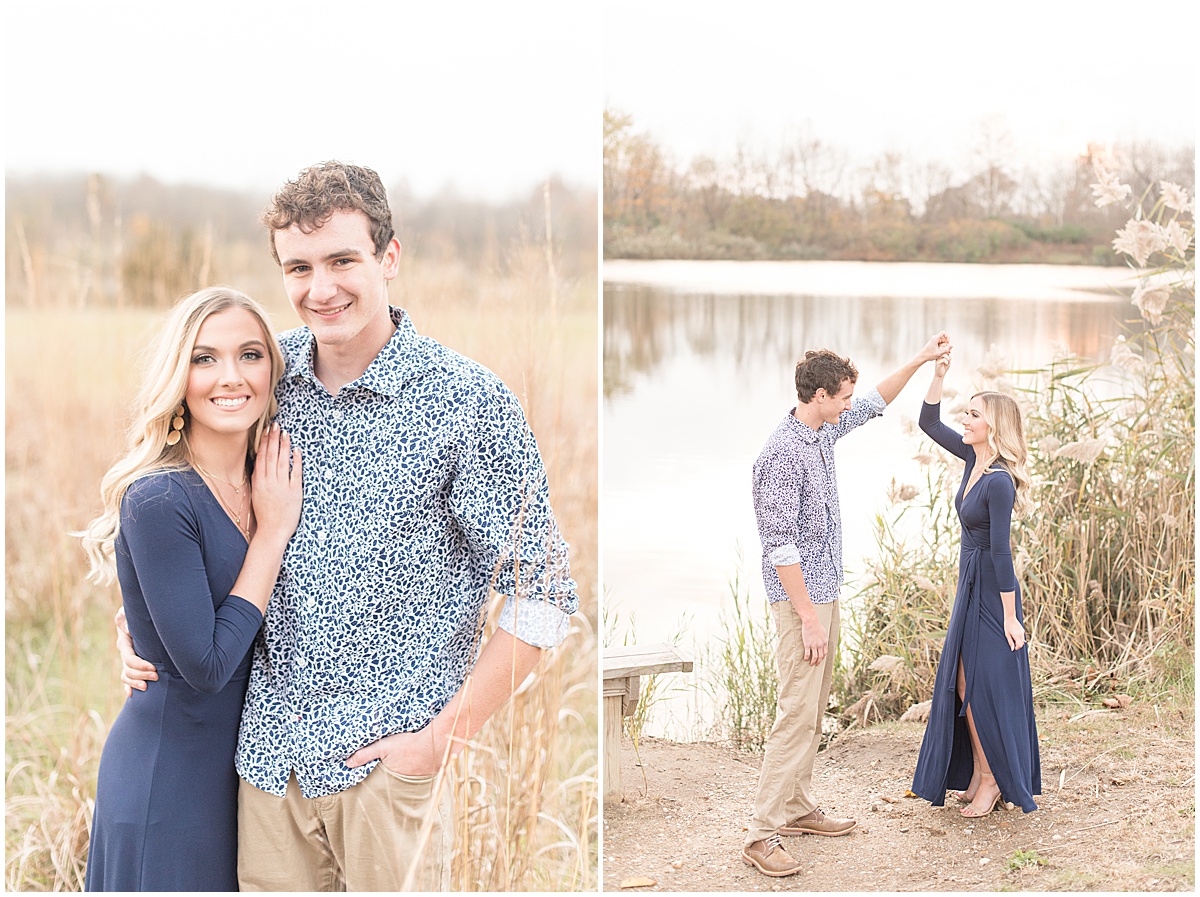 Wyatt Willson and Kaelyn Shircliff engagement session at Fairfield Lakes Park in Lafayette Indiana 40.jpg