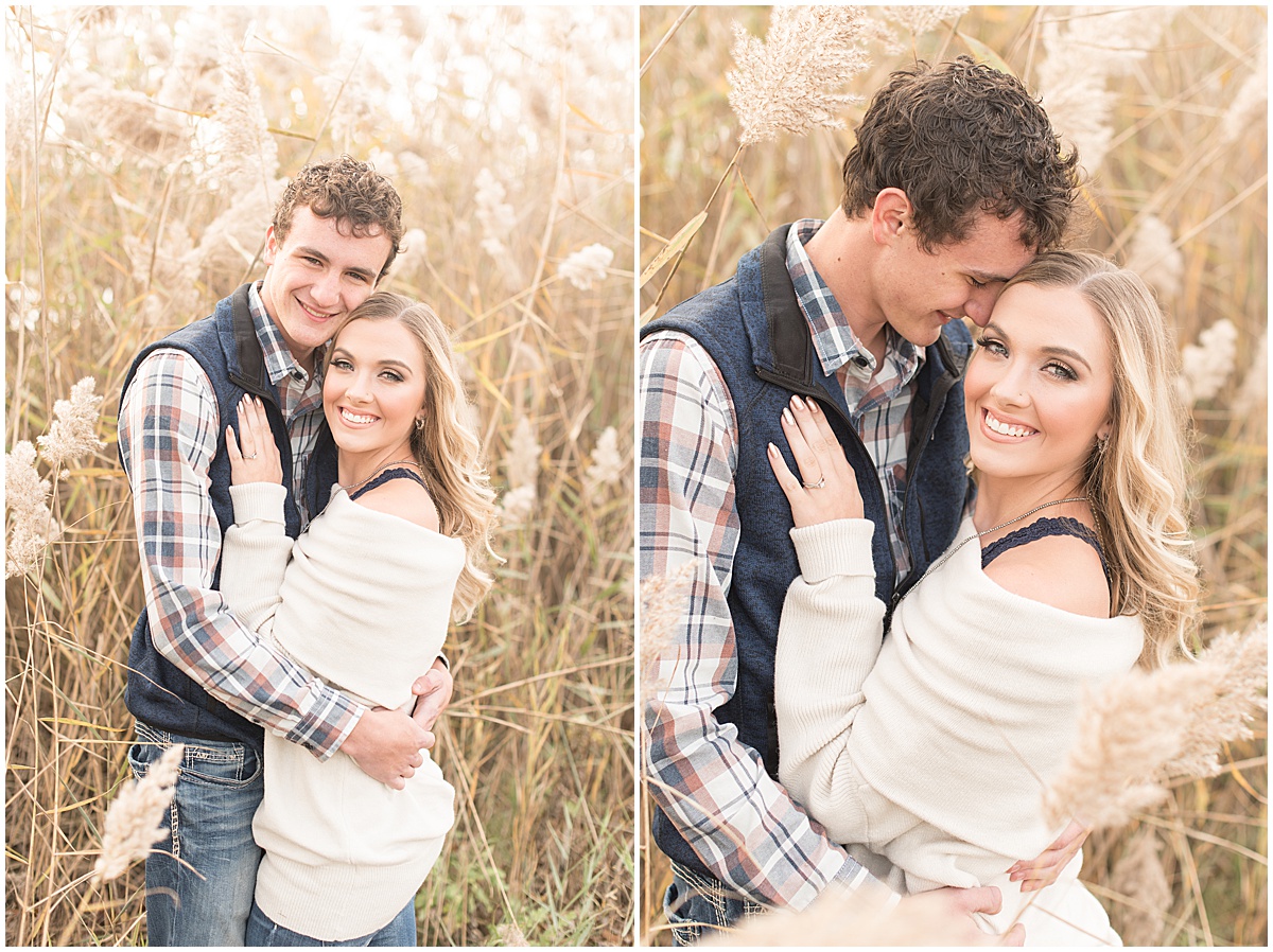 Wyatt Willson and Kaelyn Shircliff engagement session at Fairfield Lakes Park in Lafayette Indiana 8.jpg