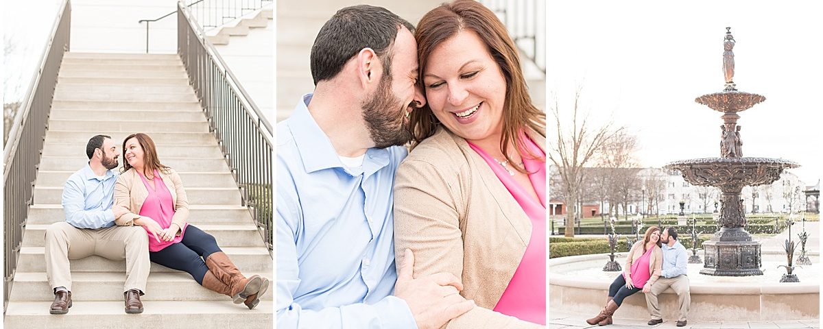Mike Tomarchio and Amanda Martin’s engagement photos in the Village of West Clay in Carmel, Indiana