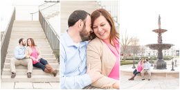 Mike Tomarchio and Amanda Martin’s engagement photos in the Village of West Clay in Carmel, Indiana