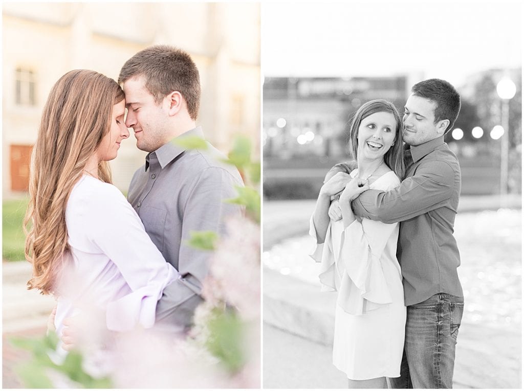 Spring Engagement Photos in Downtown Indianapolis by Victoria Rayburn Photography