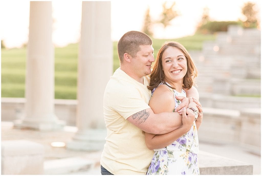 Engagement Photos at Coxhall Gardens in Carmel, Indiana