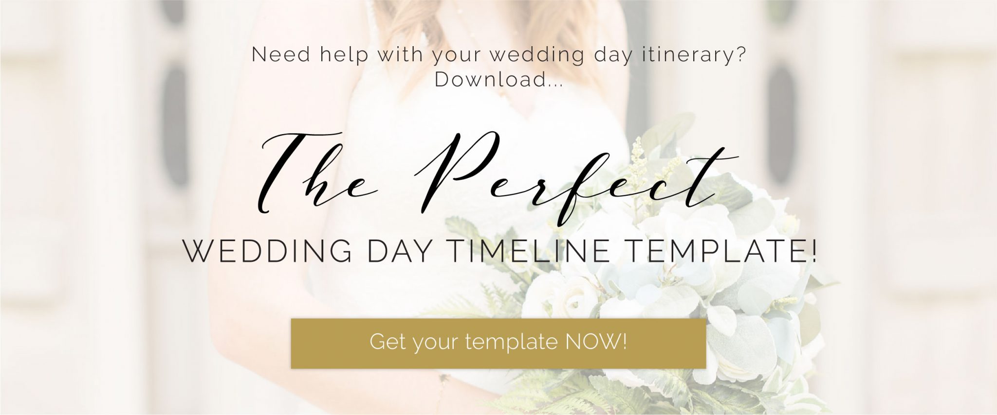 Button to Perfect Wedding Day Timeline Template