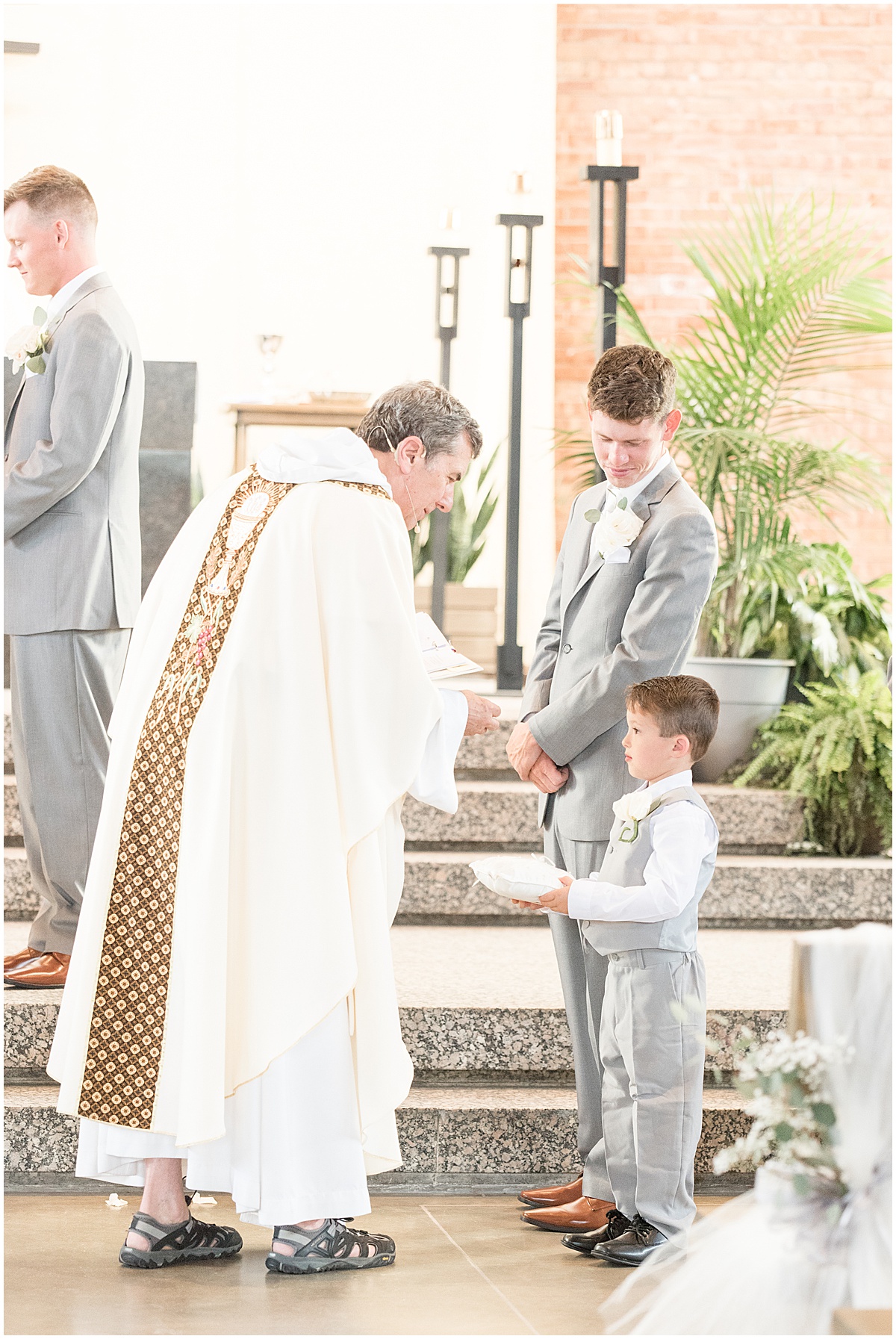 Wedding Ceremony at St. Thomas Aquinas Church in West Lafayette, Indiana