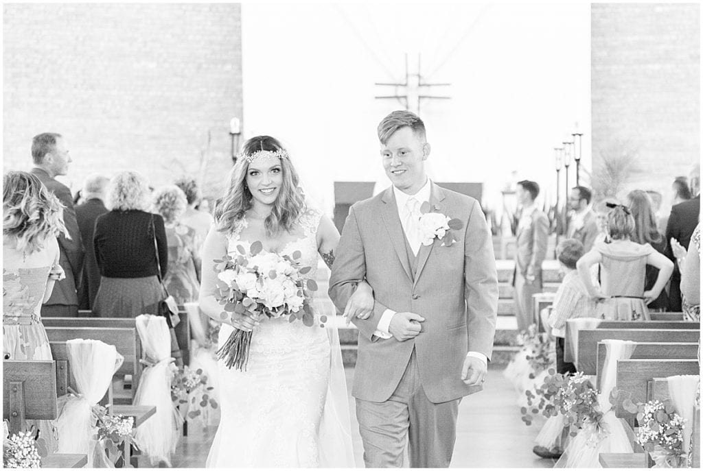 Wedding Ceremony at St. Thomas Aquinas Church in West Lafayette, Indiana