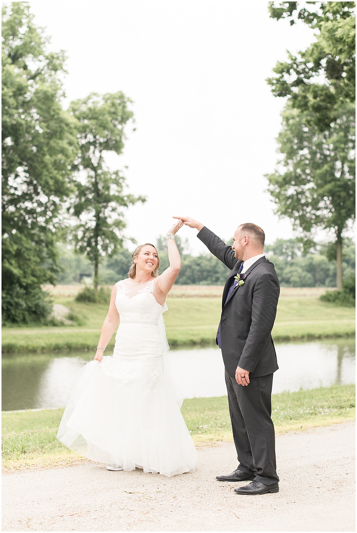 Wedding at the Wabash Erie Canal Park in Delphi, Indiana