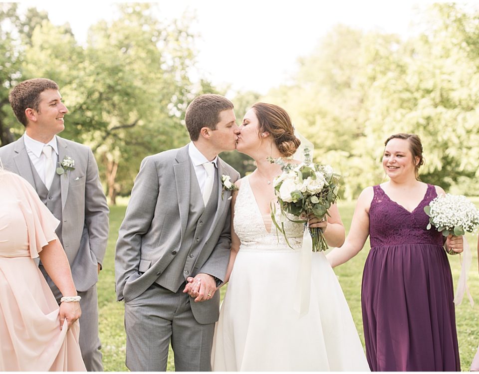 Wedding photos at Holliday Park in Indianapolis