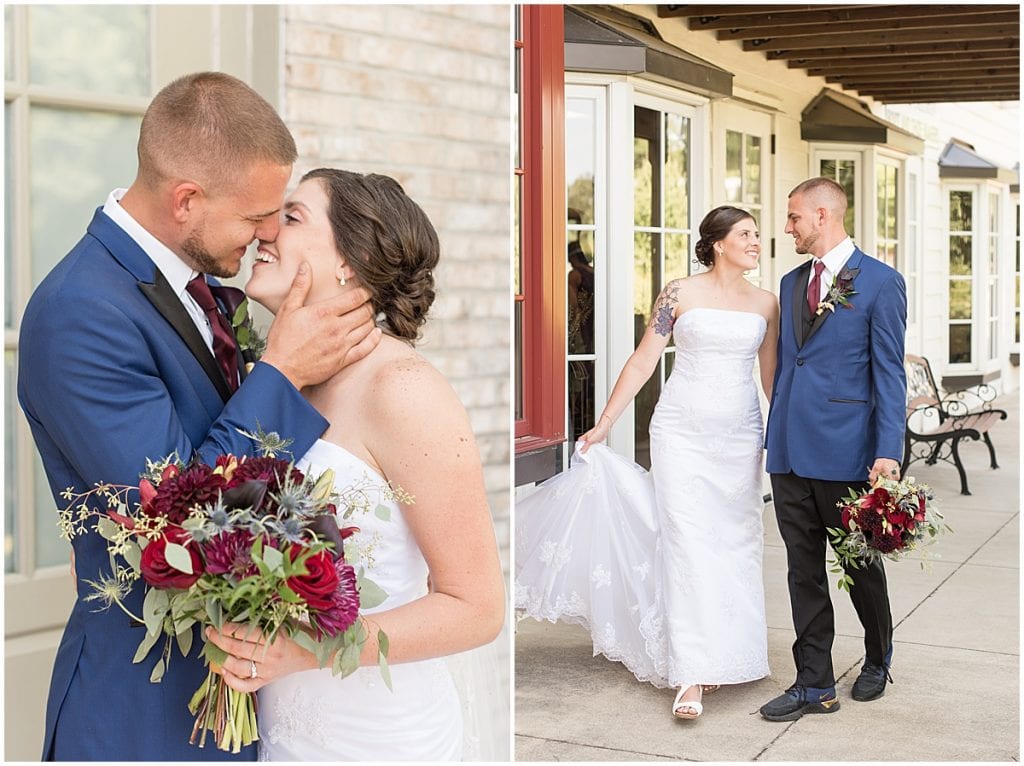 Summer wedding at Wabash & Erie Canal Park in Delphi, Indiana