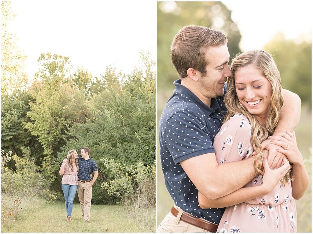 Engagement Session at Fairfield Lakes Park in Lafayette, Indiana
