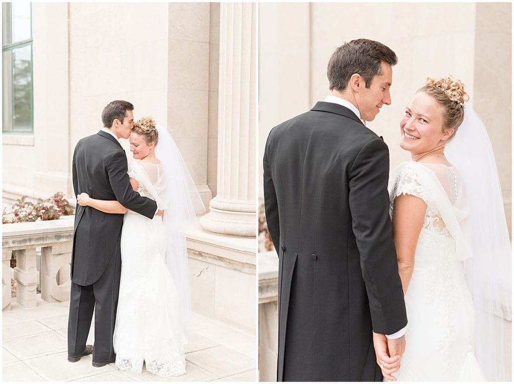 Wedding photos in downtown Lafayette, Indiana
