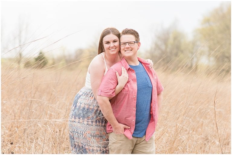 Spring Engagement Photos at the Celery Bog in West Lafayette, Indiana