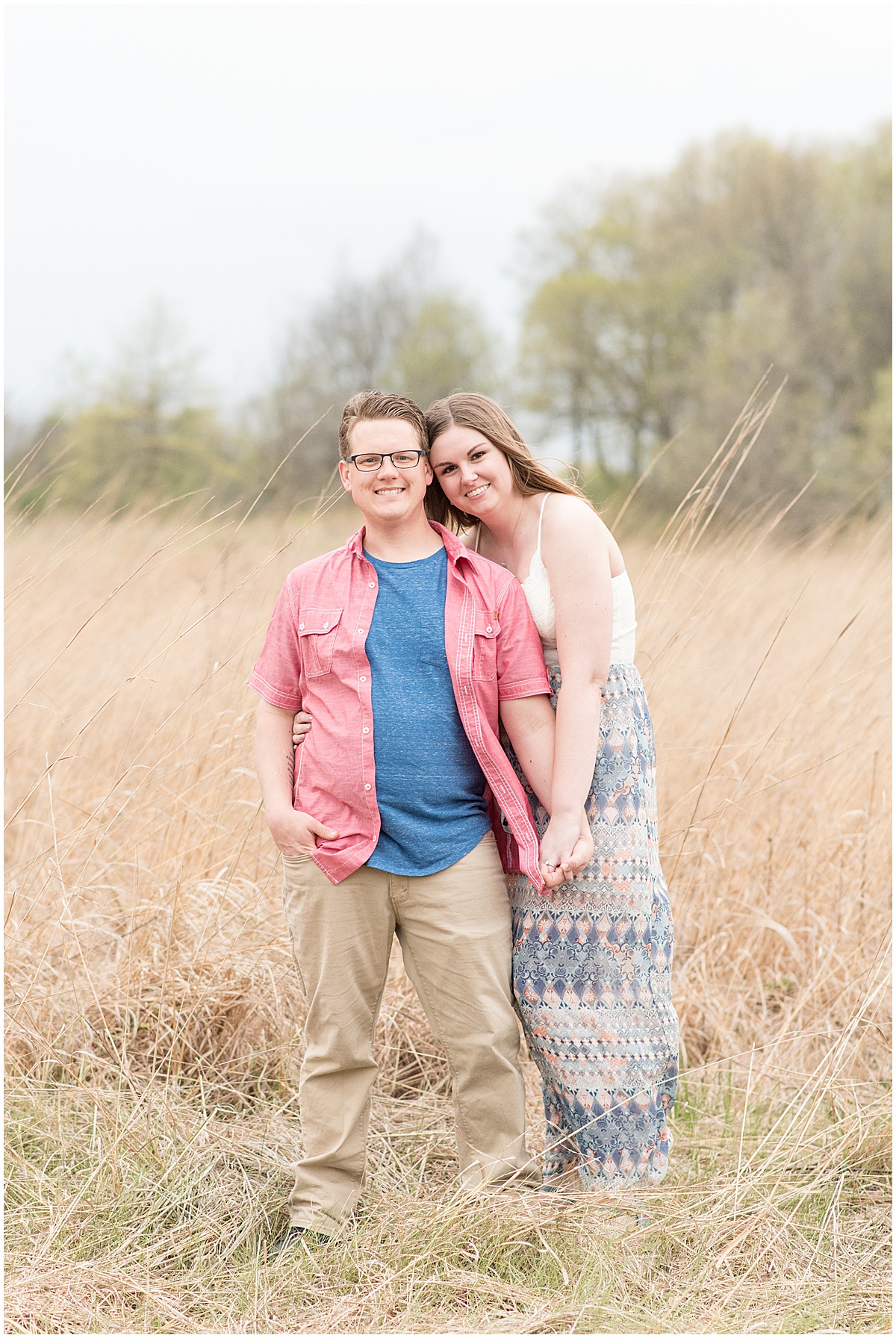 Spring Engagement Photos at the Celery Bog in West Lafayette, Indiana