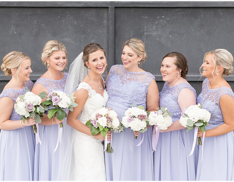 How to Choose the Perfect Hairstyle for Your Wedding Day: Bride with her bridesmaids ready for wedding