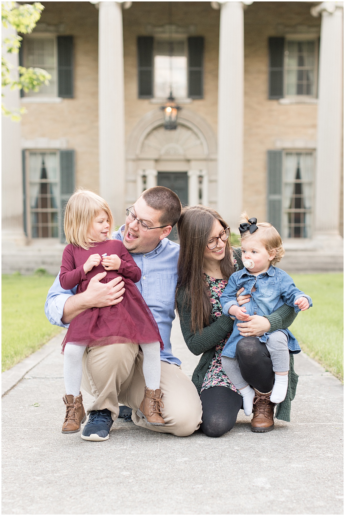 Family Photos at the Haan Mansion in Lafayette, Indiana