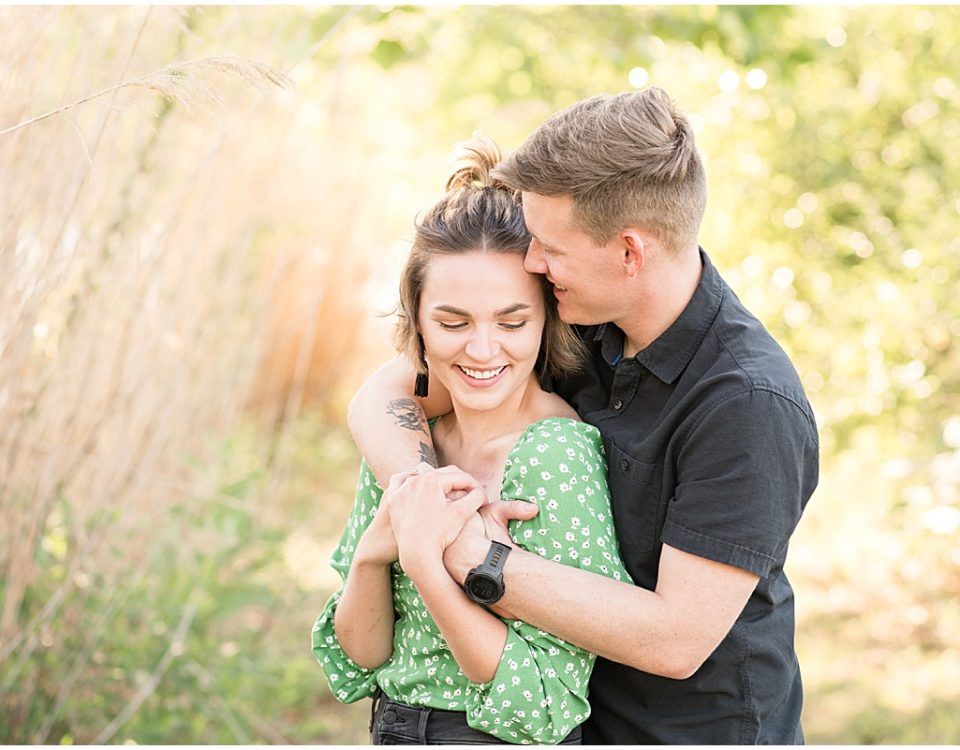 Anniversary photos at Fairfield Lakes Park in Lafayette, Indiana by Victoria Rayburn Photography