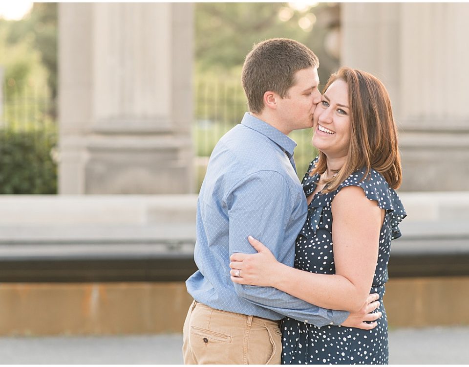 Anniversary photos at Holliday Park in Indianapolis