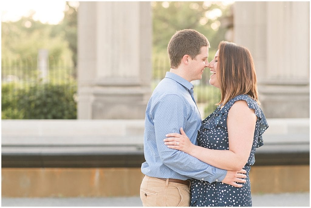 Anniversary photos at Holliday Park in Indianapolis