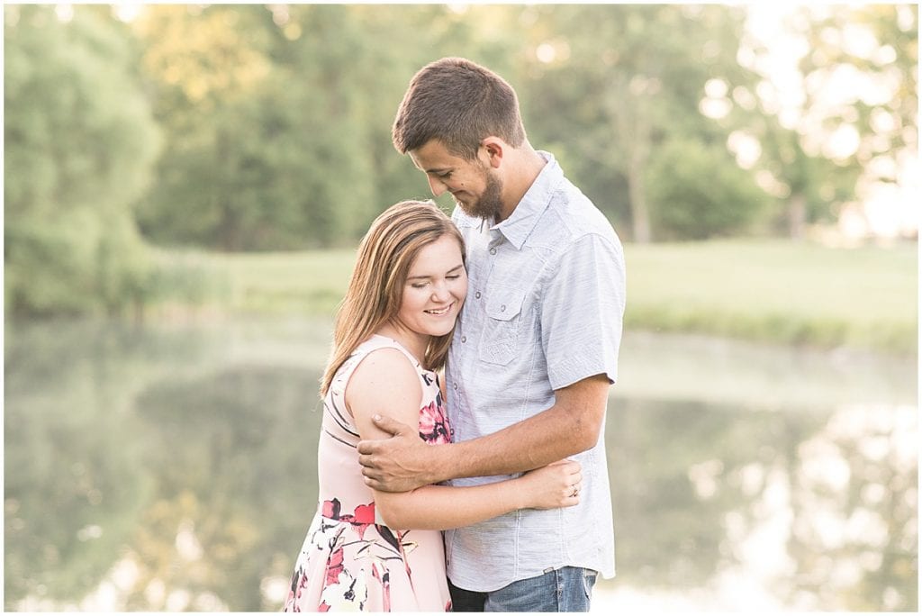 Engagement photos in Monticello, Indiana