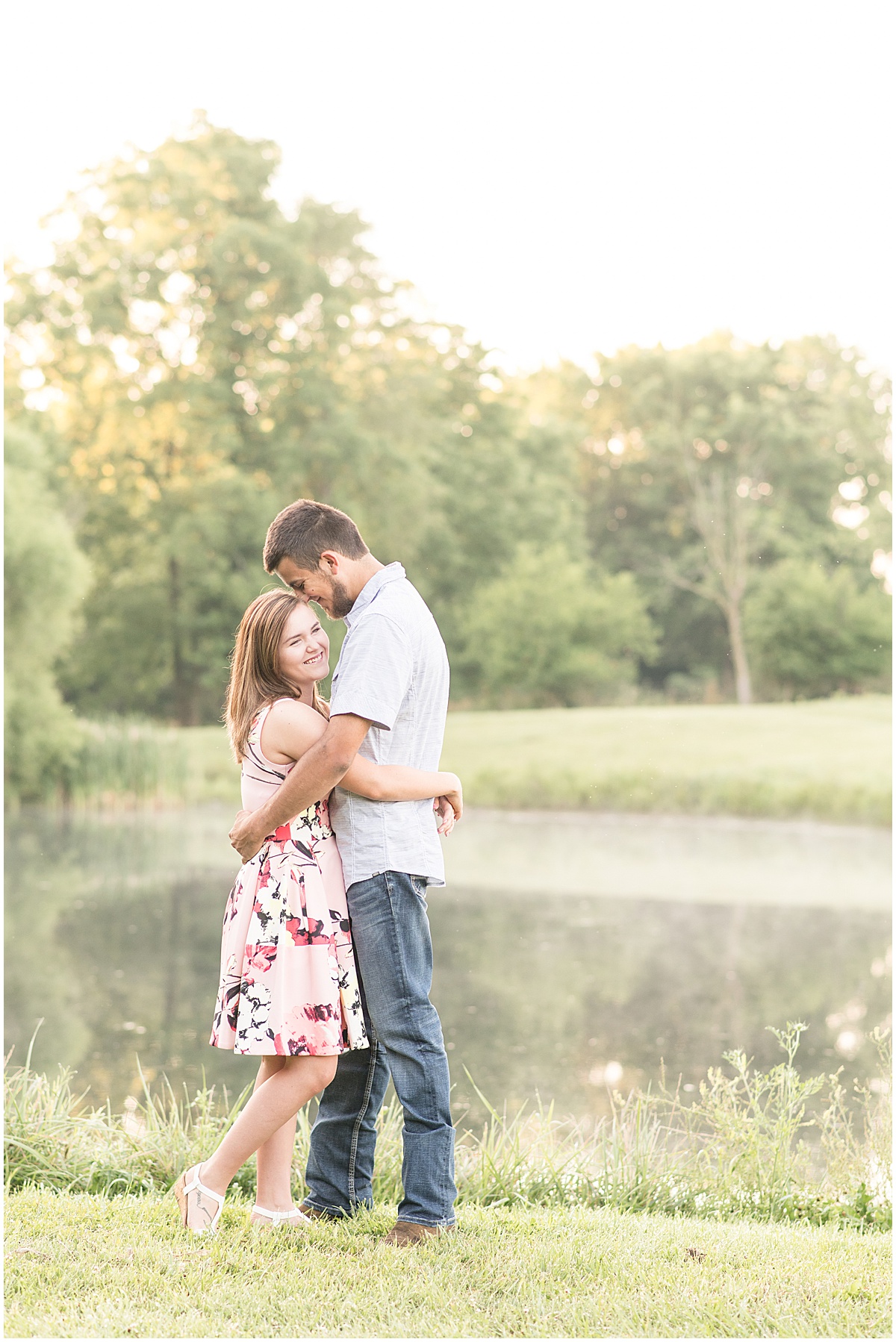 Engagement photos in Monticello, Indiana
