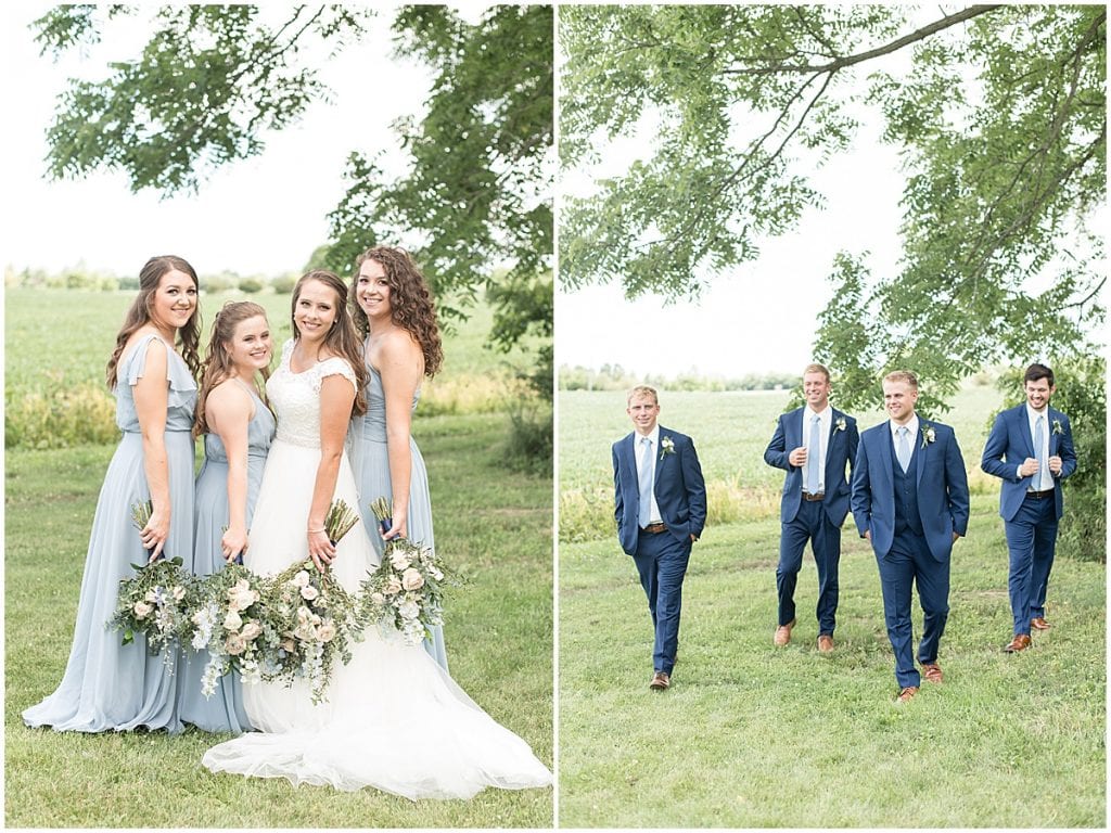 Bridal Party at The Blessing Barn in Lafayette, Indiana