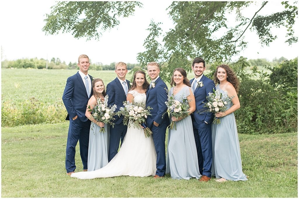 Bridal Party at The Blessing Barn in Lafayette, Indiana
