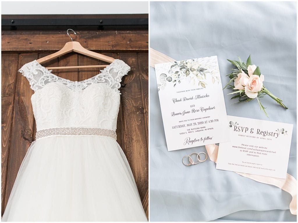 Wedding Details at The Blessing Barn in Lafayette, Indiana