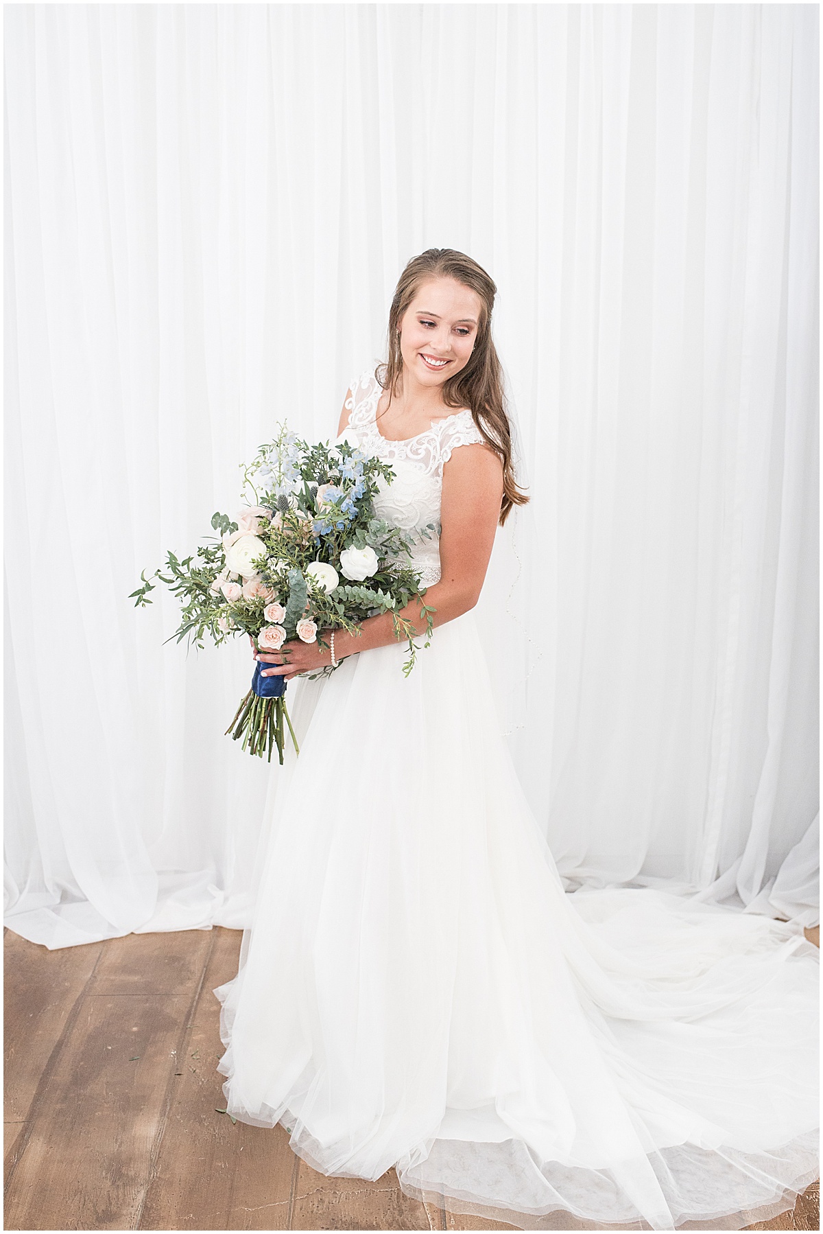 Bridal Portraits at The Blessing Barn in Lafayette, Indiana