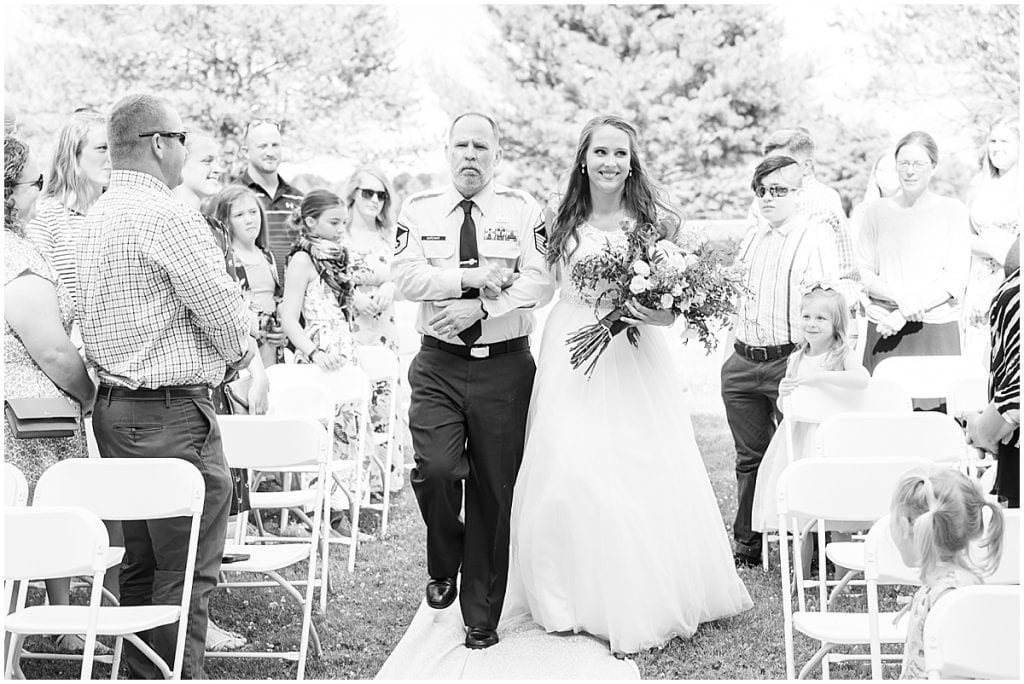 Wedding Ceremony at The Blessing Barn in Lafayette, Indiana